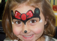 Minnie Mouse Face Painting