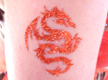 Tribal Dragon Glitter Tattoo