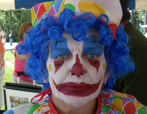 Cranky Clown Face Painting