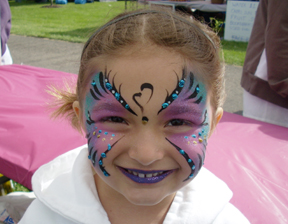 Jeweled Butterfly Face Painting