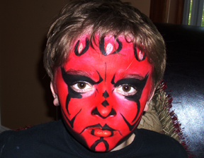 Darth Maul Face Painting