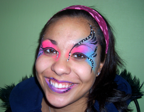 Abstract Eyes Face Painting