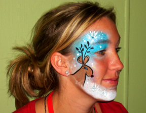 Rudolph Face Painting