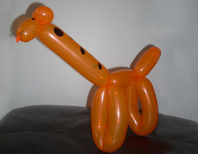 Giraffe Balloon Twisting